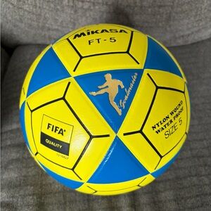 Mikasa FT-5 Blue and Yellow Soccer Ball